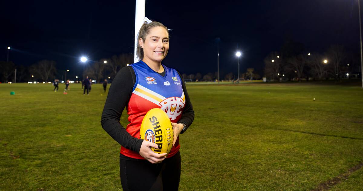 Kat Ghirardello is set to play her 200th game for Tuggeranong Valley this weekend. Picture by Sitthixay Ditthavong