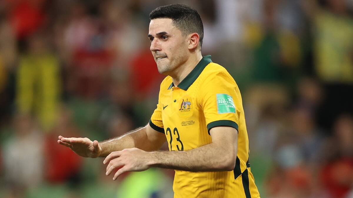 Tom Rogic withdrew from the Socceroos before their World Cup qualifying play-off. Picture Getty Images