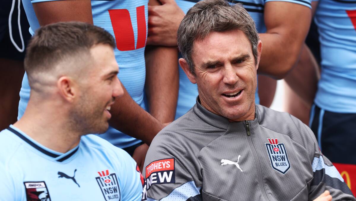 NSW Blues coach Brad Fittler is under pressure this Origin series. Picture Getty Images
