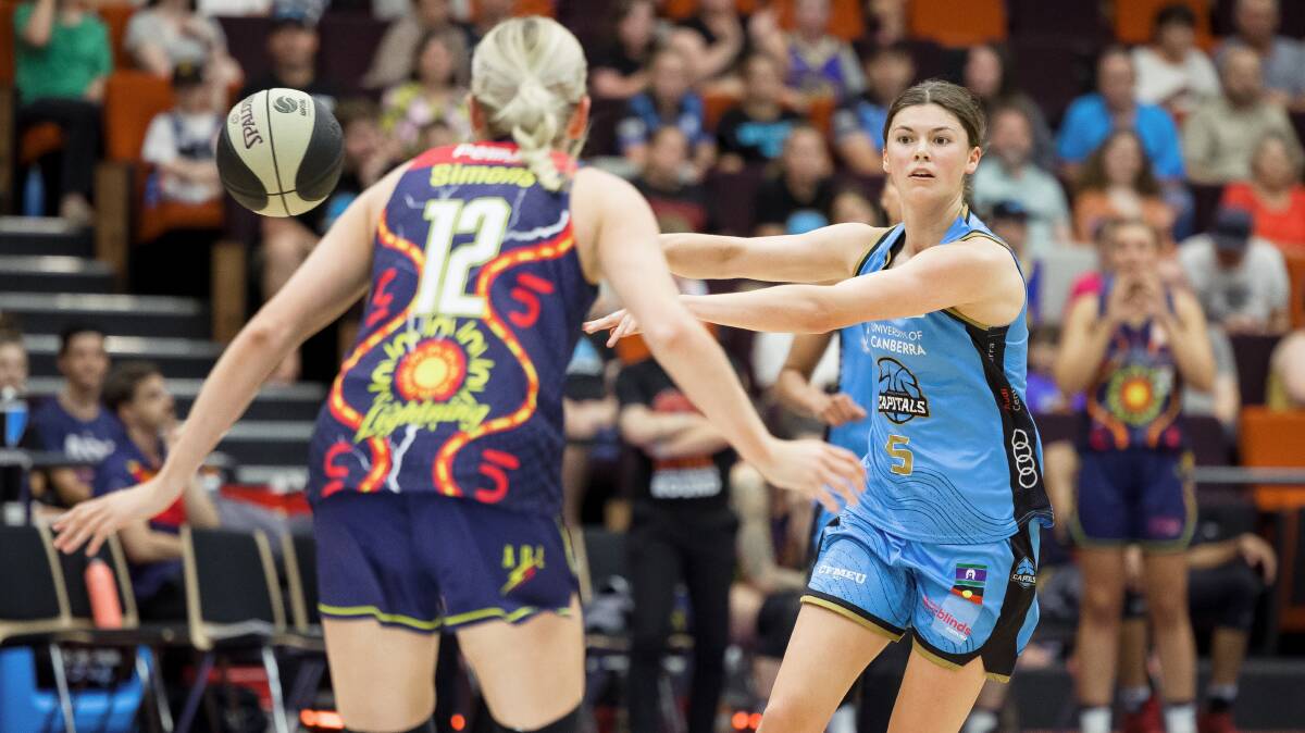 A Jade Melbourne triple-double couldn't quite get the Canberra Capitals over the line. Picture by Sitthixay Ditthavong