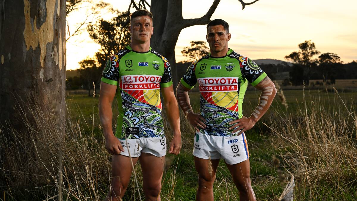 Jack Wighton and Jamal Fogarty are proud Indigenous men. Picture NRL Photos