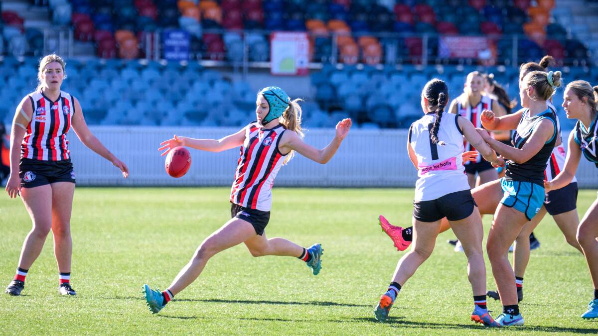 AFL Canberra women's first grade, Heritage Round: Ainslie v Belconnen Magpies on Saturday 13 July, 2024. Picture by Sitthixay Ditthavong