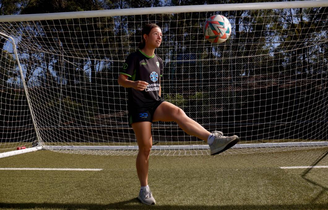 Canberra United player Grace Maher. Picture by James Croucher