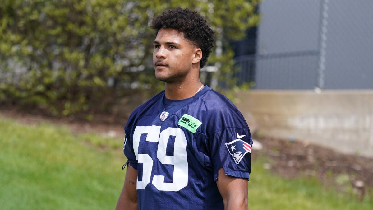 Jotham Russell left Australia for the US. Picture Dwight Darian (New England Patriots)