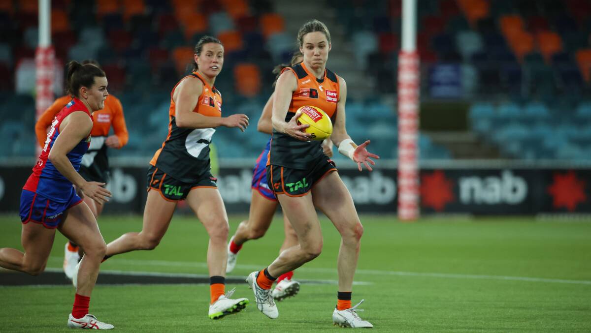GWS were kept to a single goal in the second half. Picture by Gary Ramage
