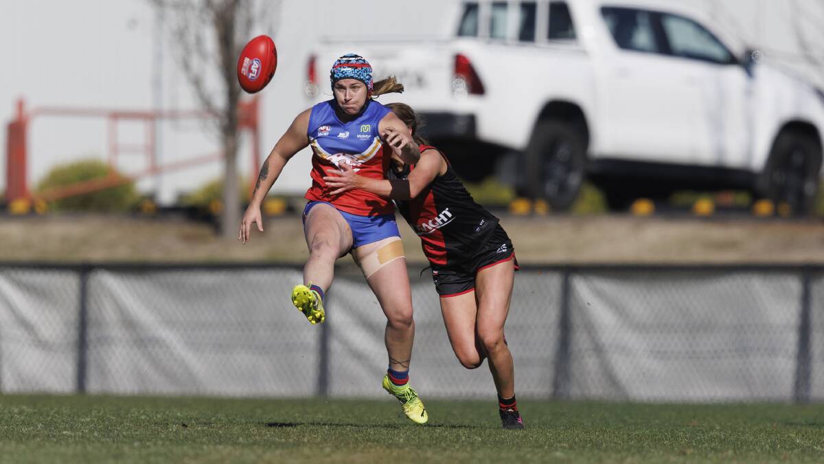 AFL Canberra first grade women round nine: Eastlake Demons v Tuggeranong Valley at Phillip Oval. Picture by Keegan Carroll.
