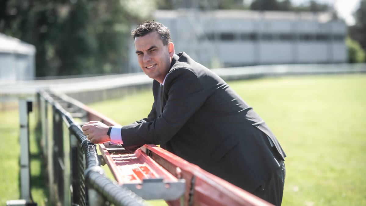 Andrew Clark, Canberra racing boss, at Thoroughbred Park. Picture: Karleen Minney.