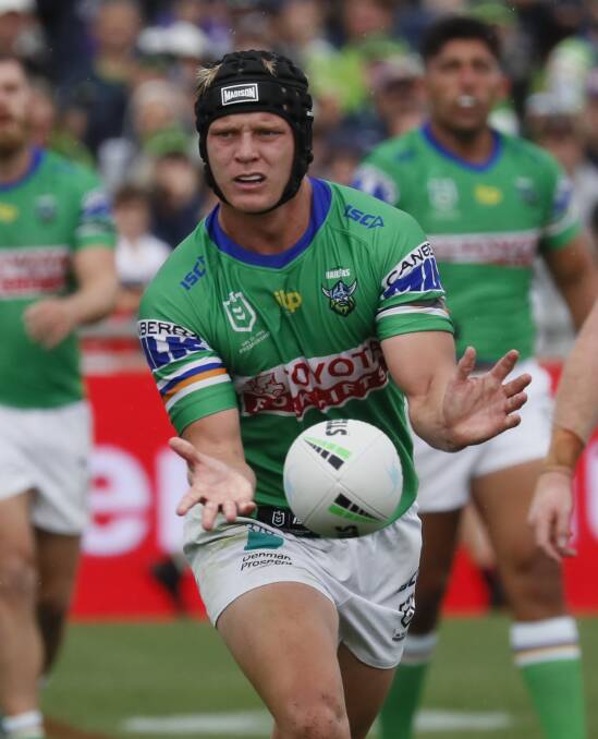 Young Canberra Raiders half Brad Schneider. Picture by Les Smith
