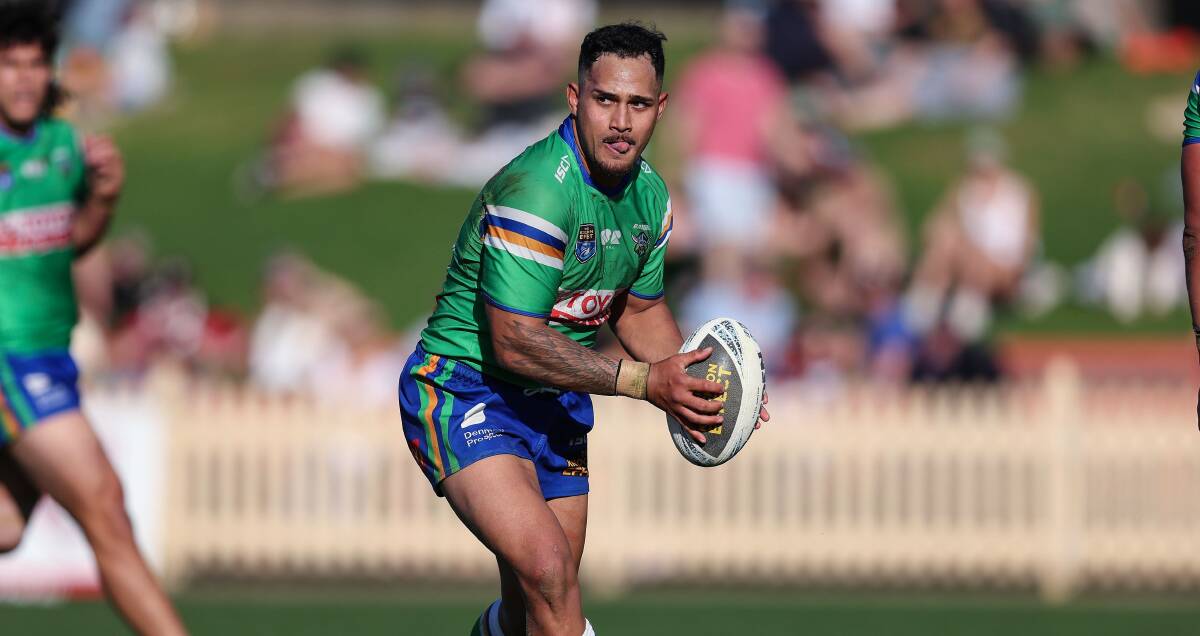 Hohepa Puru wants to stay in the NRL now he's made his debut. Picture by Raiders Media