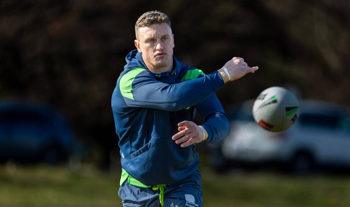 Jack Wighton during Raiders training. Picture by Gary Ramage