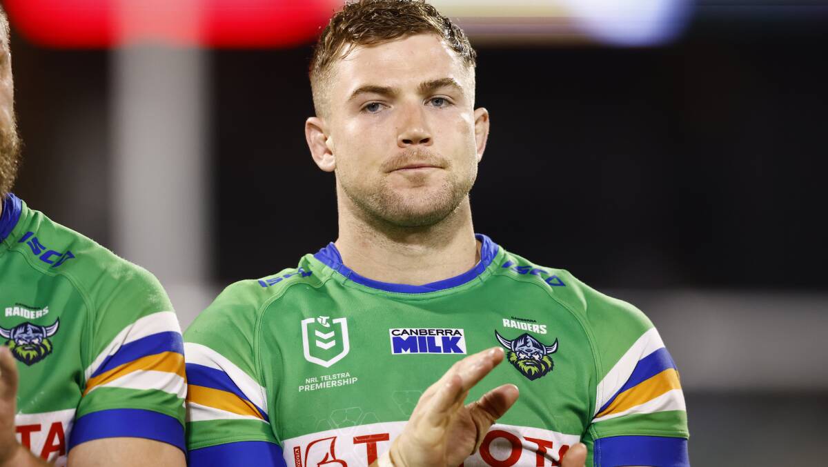 Canberra Raiders second-rower Hudson Young. Picture by Keegan Carroll