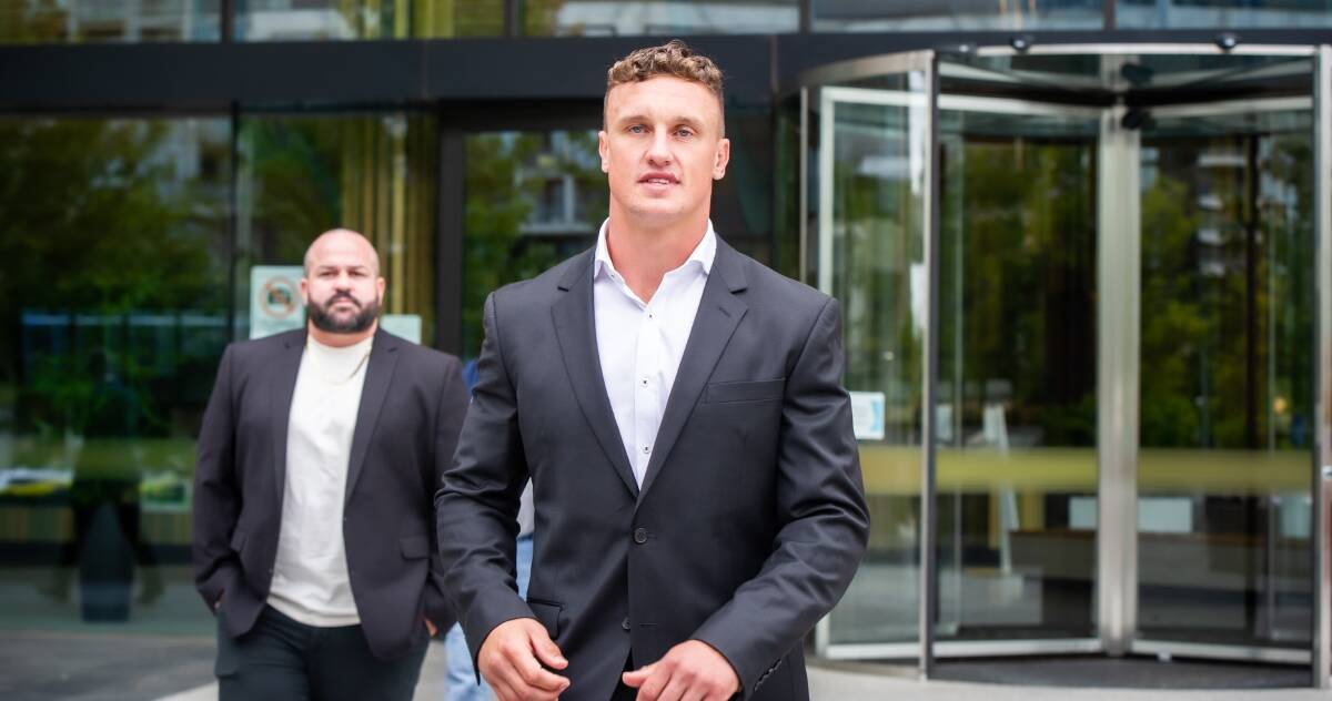 Jack Wighton appear in ACT courts. Picture by Karleen Minney