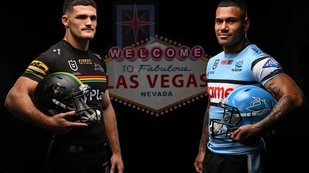 The Panthers and Sharks will be the main event in Vegas. Picture NRL Media