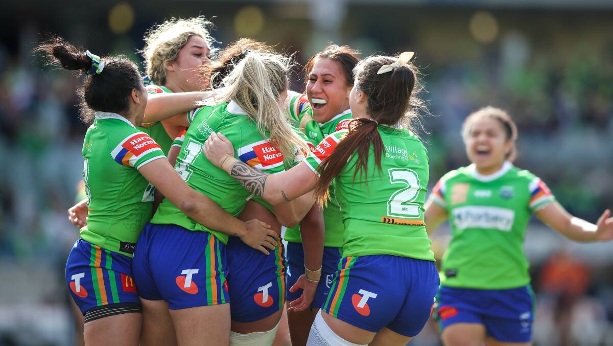 The Raiders notched their first NRLW win in round two. Picture by Sitthixay Ditthavong