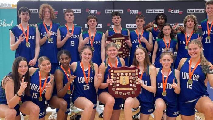 Lake Ginninderra College's won gold in the men's and women's top division at the Australian School Championships on the Gold Coast. Picture Supplied