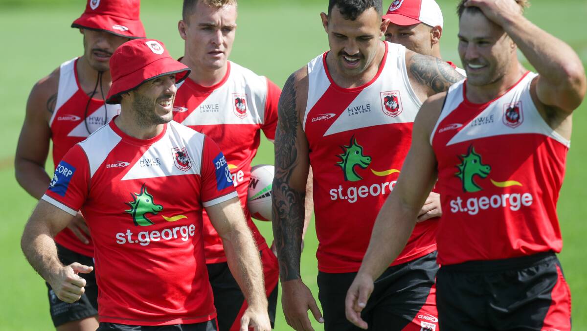 Ben Hunt at St George Illawarra Dragons training. Picture by Adam McLean