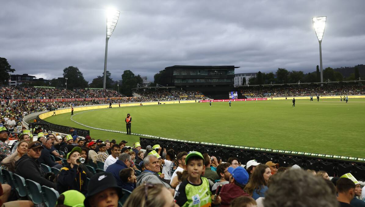 Manuka Oval was sold-out at its last BBL game. Picture by Keegan Carroll