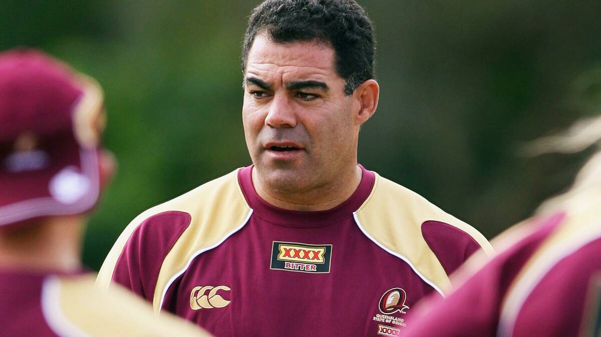 Mal Meninga in 2006 Maroons camp. Picture by Getty Images