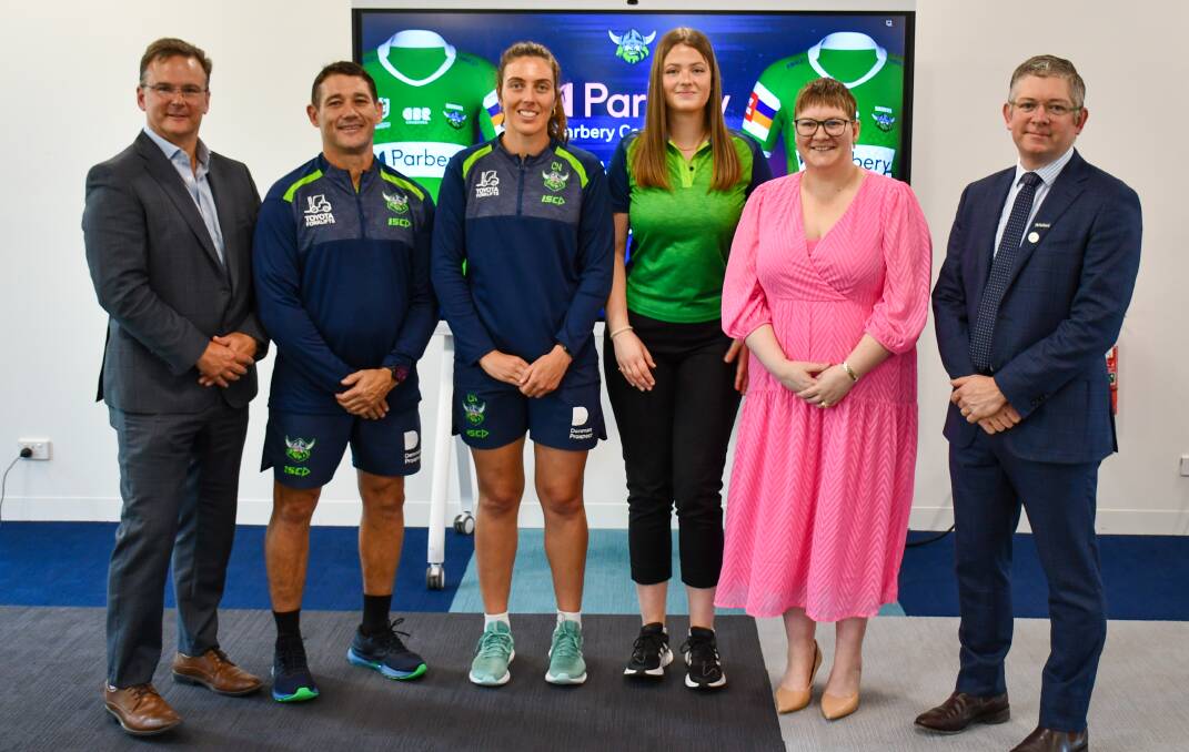 Parbery Consulting was announced as the Raiders' NRLW front of jersey, major sponsor. Picture by Raiders Media