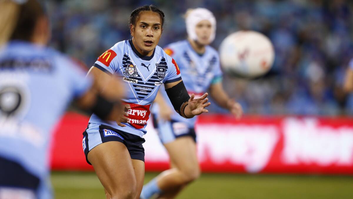 Simaima Taufa has played in NRLW grand finals but is yet to win a title. Picture by Keegan Carroll