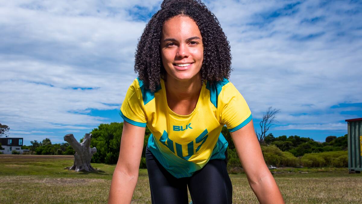 Queensland sprinter Torrie Lewis. Picture by Simon Sturzaker