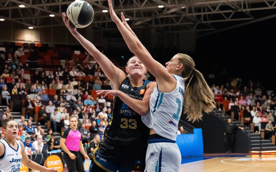 Capitals' Nicole Munger in action at the National Convention Centre. Picture by Elesa Kurtz