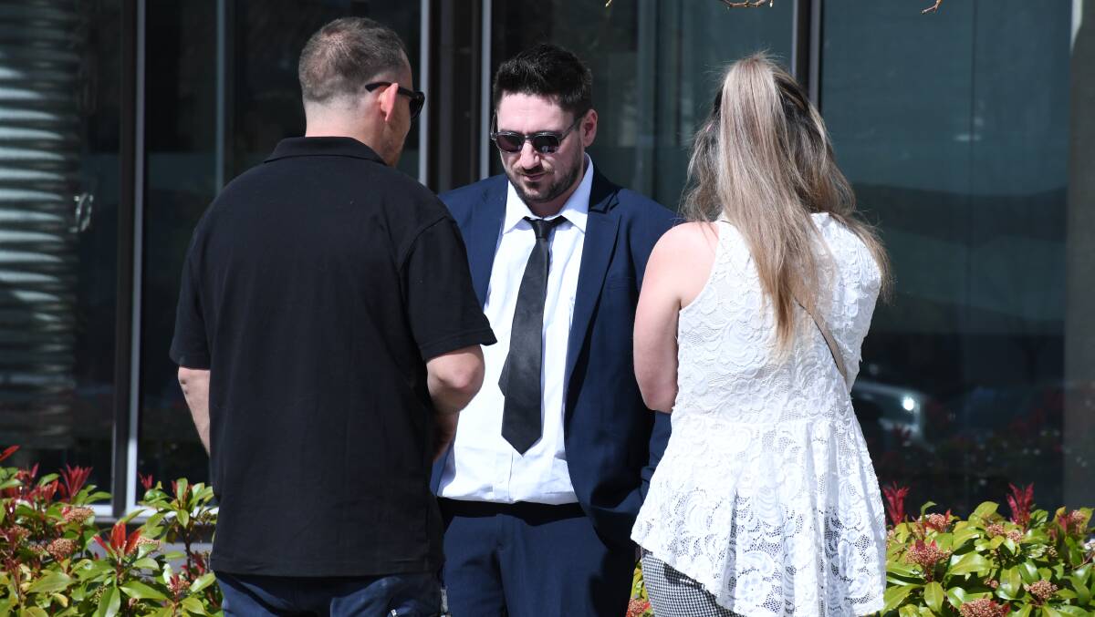 Jake Barrett outside court on Friday. Picture by Tim Piccione 