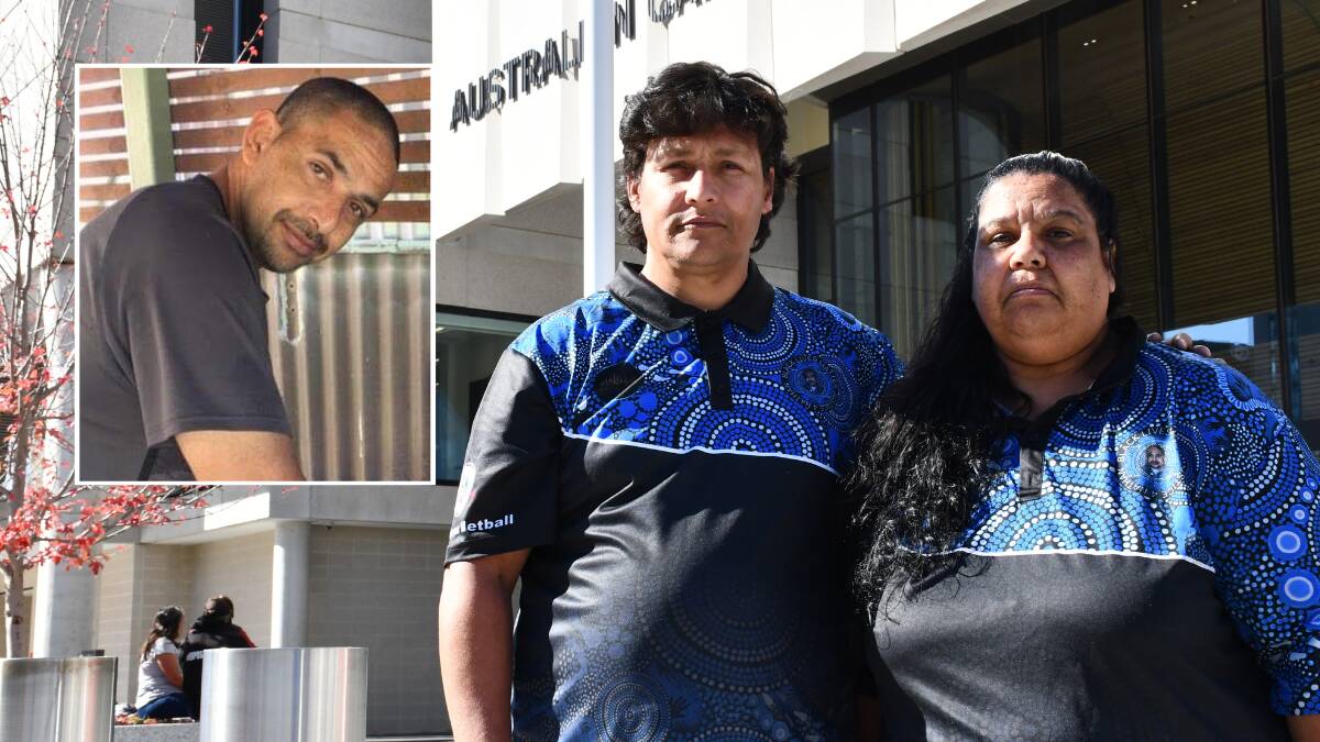 Deanne and Richard Booth outside court last month, following a preliminary hearing for Nathan Booth's, inset, coronial inquest. Pictures Tim Piccione, supplied 