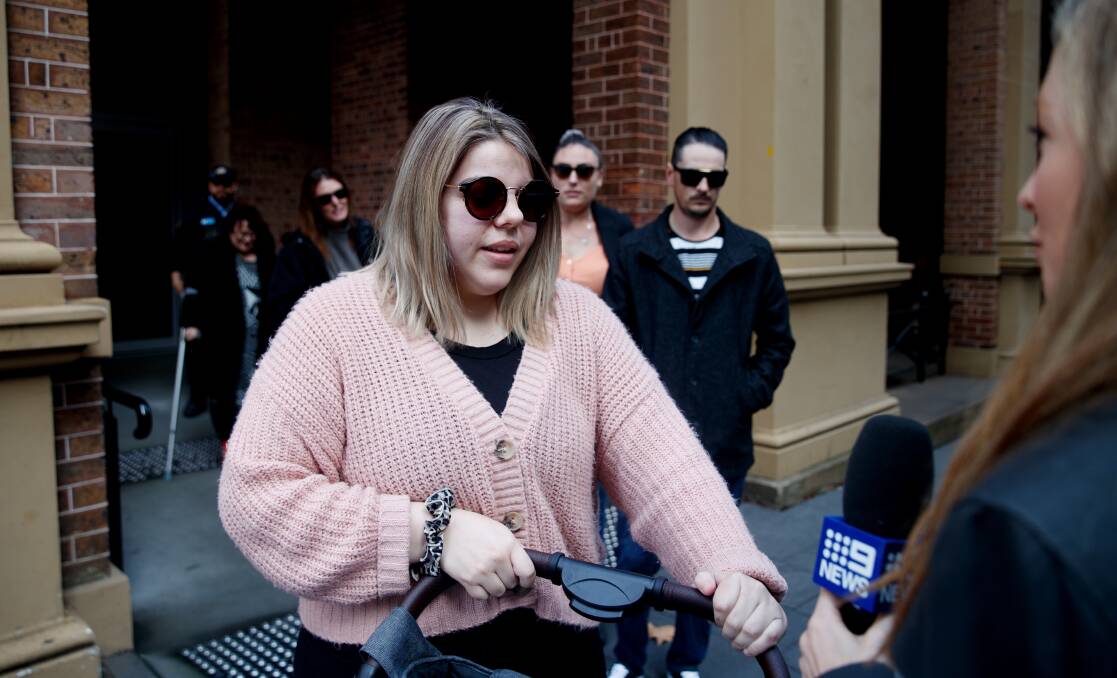 Georgia Vella leaves the Supreme Court of NSW, in Sydney, last week. Picture AAP