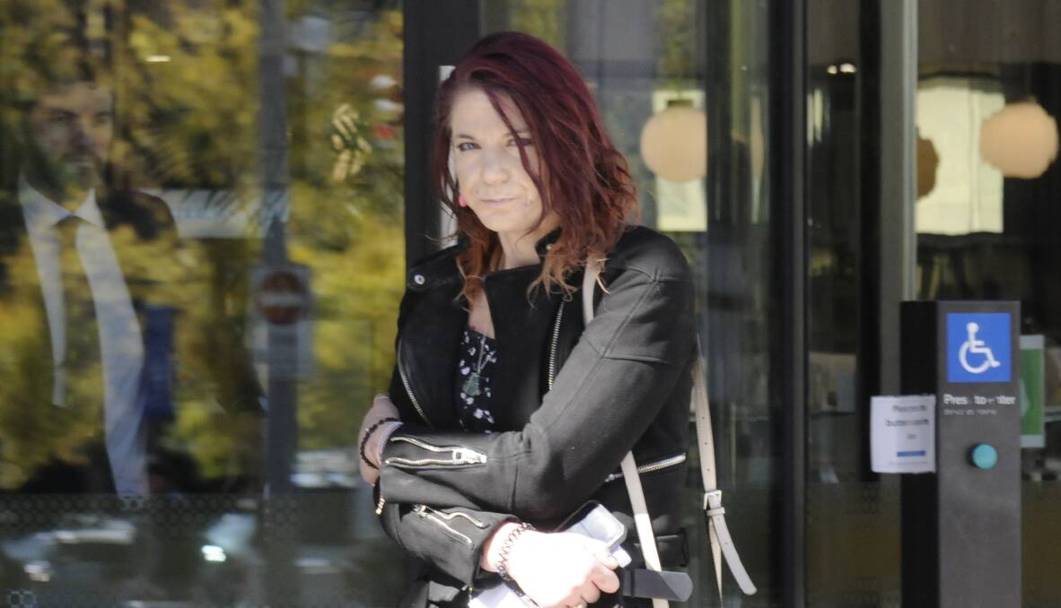 Chelsea Crivici leaves court on a previous occasion. Picture by Tim Piccione 
