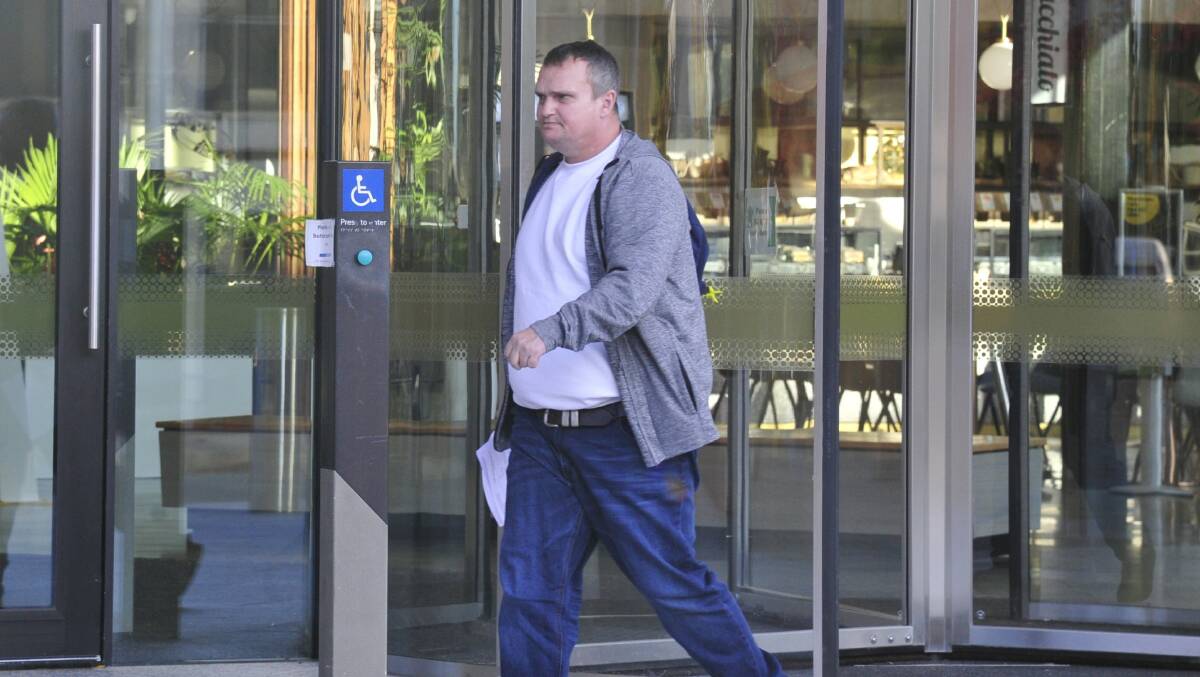 Mark Bell leaves court on Tuesday. Picture by Tim Piccione 