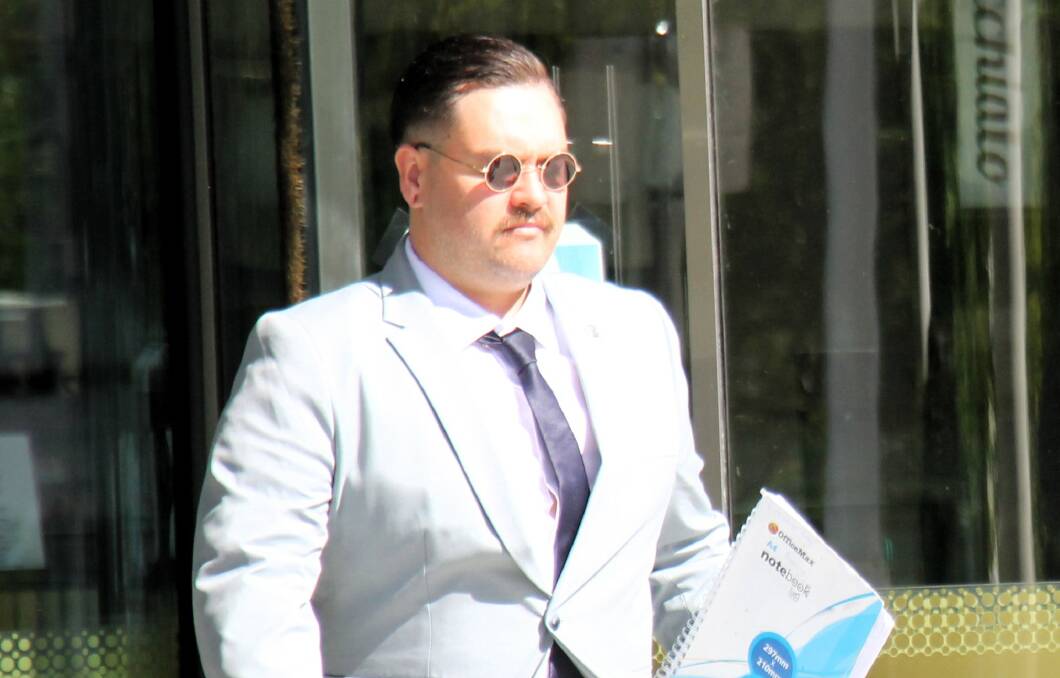 Shay Murphy leaves court during his trial earlier this year. Picture supplied 