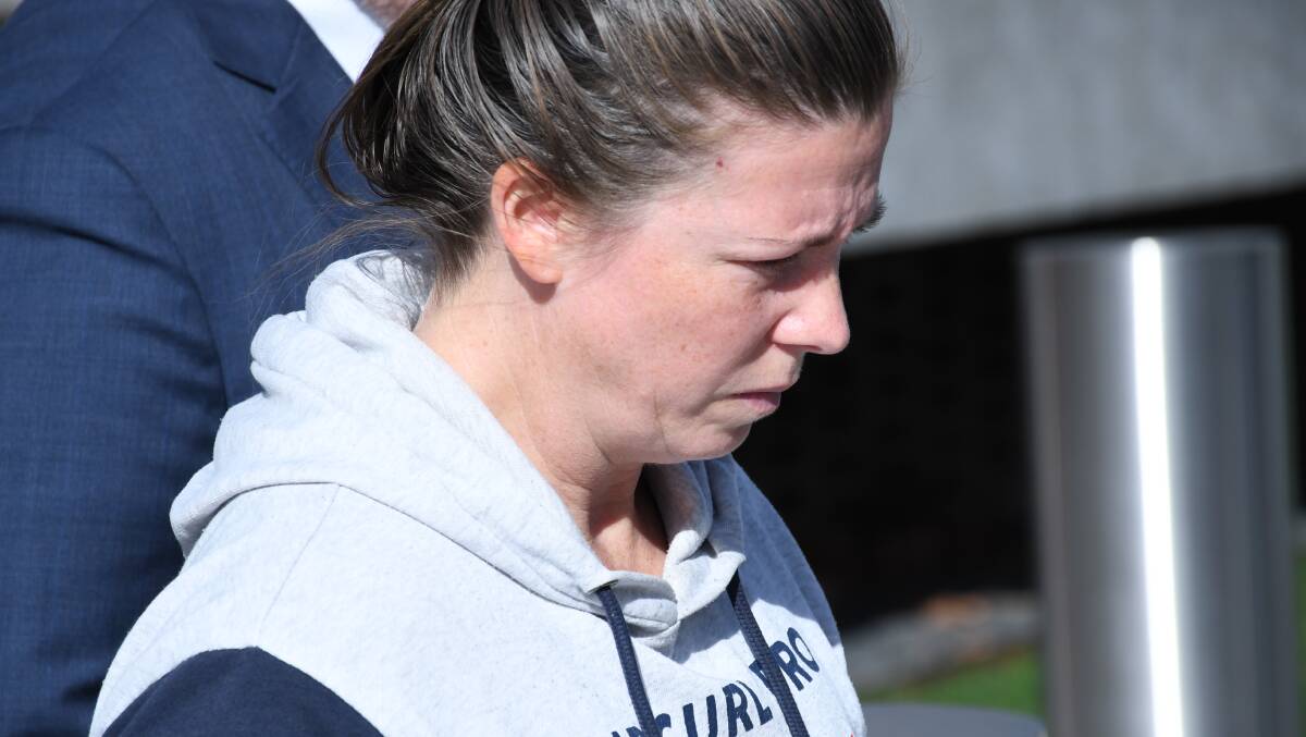 Jesamine Wheeler leaves court on Friday. Picture by Tim Piccione
