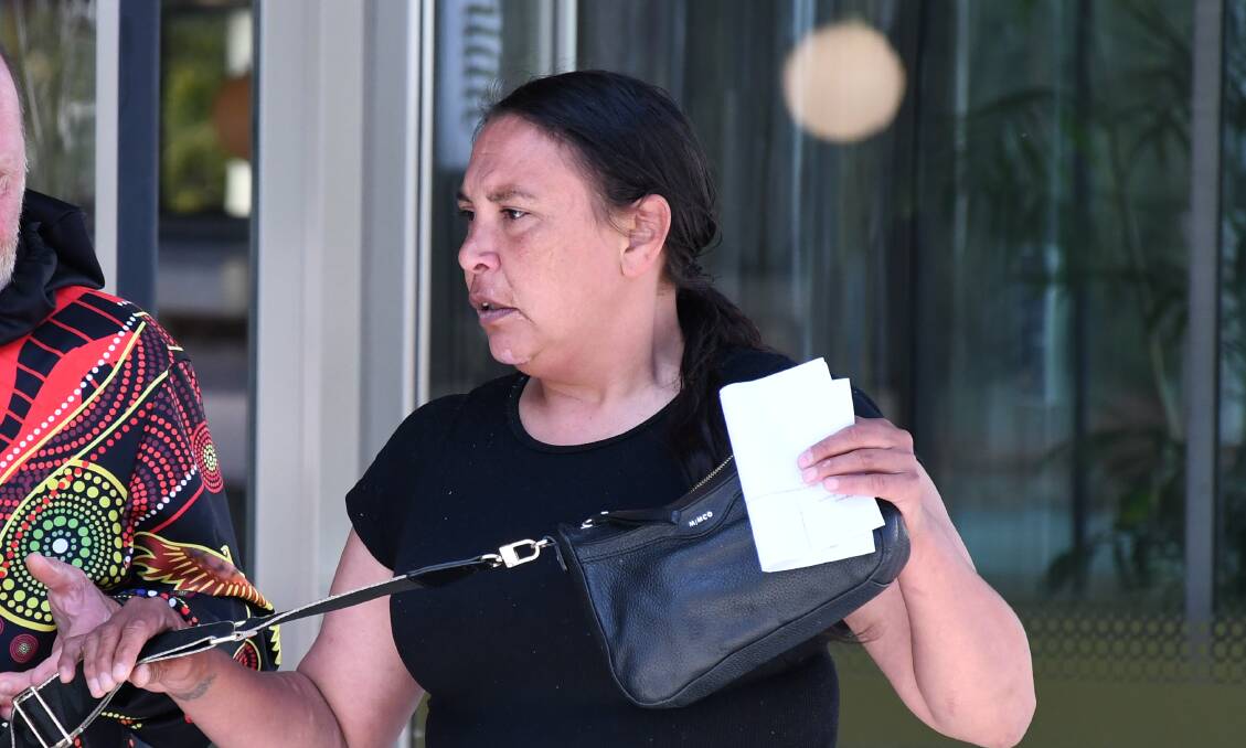 Natalie Sheridan leaves the ACT Magistrates Court on Wednesday. Picture by Tim Piccione 
