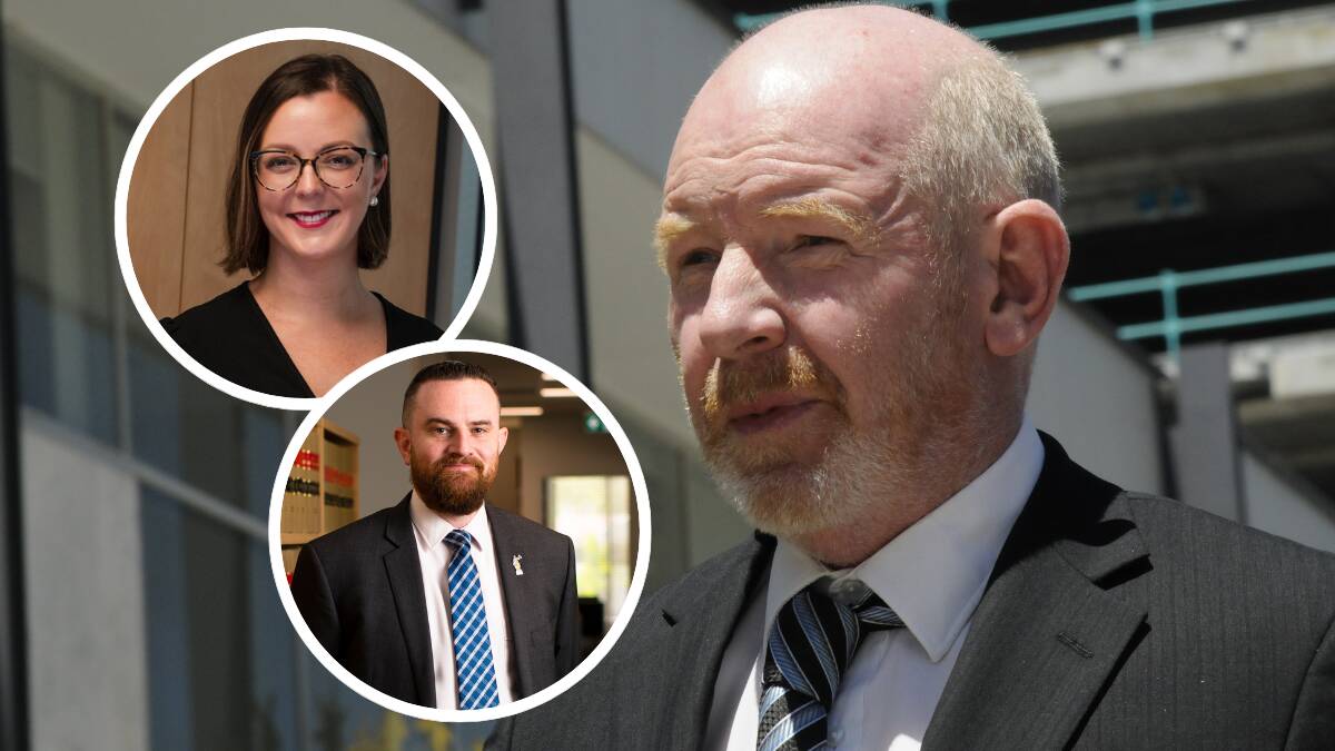 DPP Victoria Engel, inset, released a letter written by former acting DPP Anthony Williamson, inset, to victims of paedophile coach Stephen Mitchell. Pictures by Blake Foden, Keegan Carroll, supplied