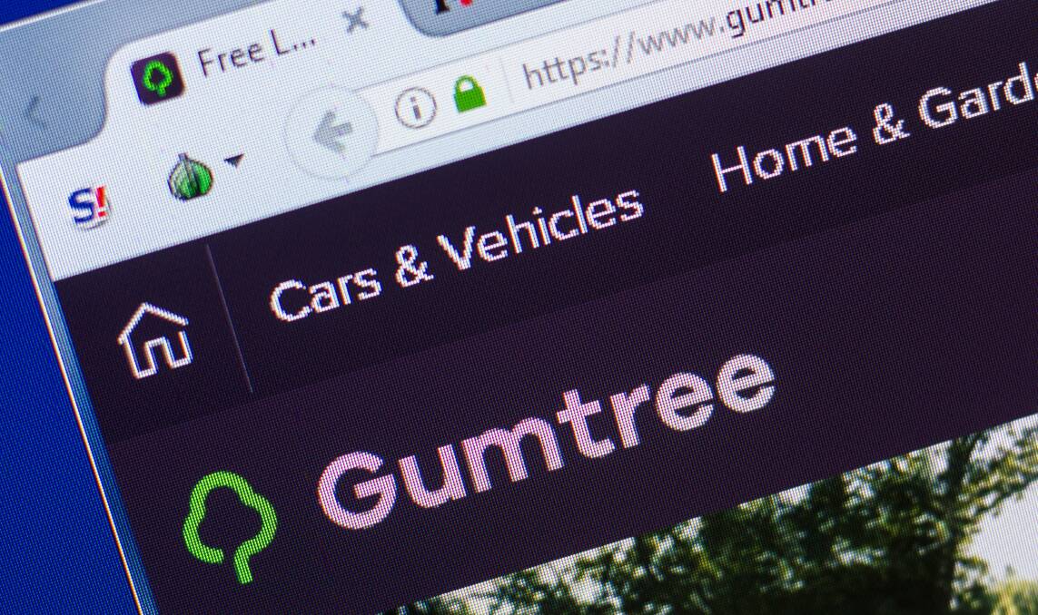 The Gumtree online marketplace website used for the offending. Picture Shutterstock