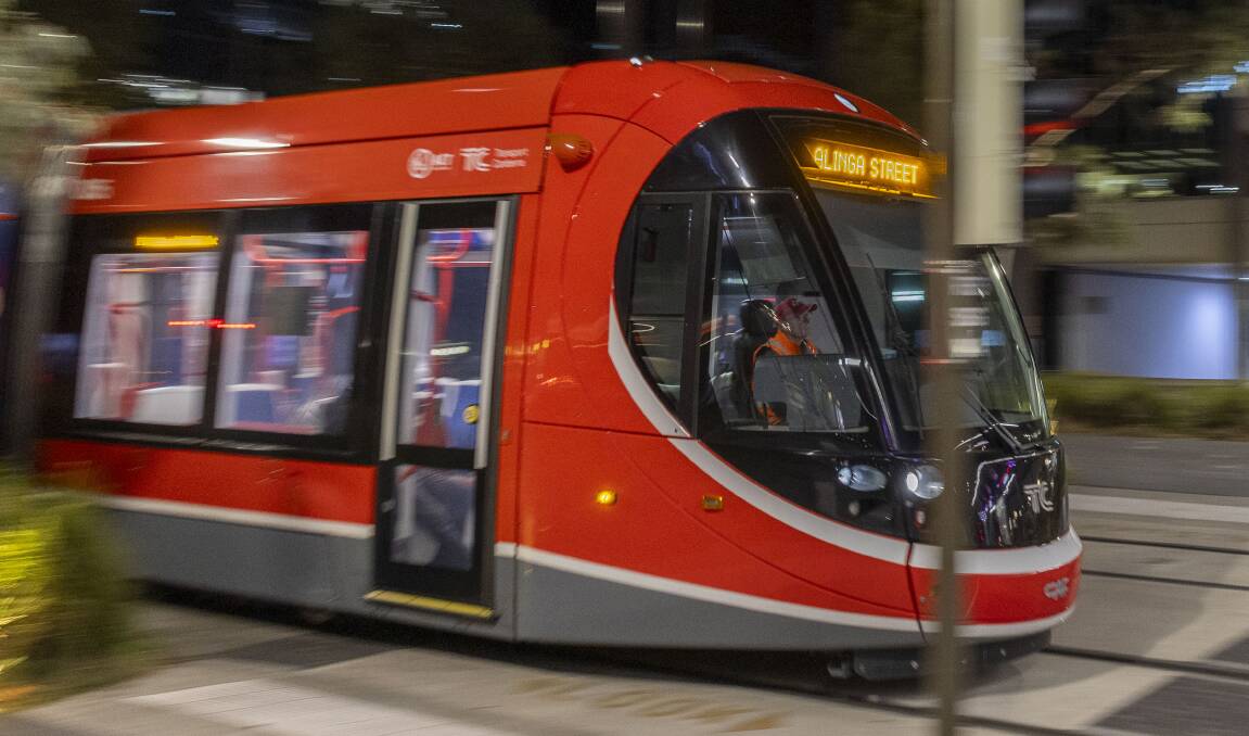 The unprovoked assault happened on Canberra's light rail. Picture by Gary Ramage