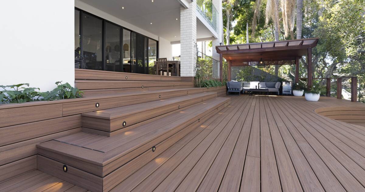 Trex wood-plastic composite decking is environmentally friendly ...