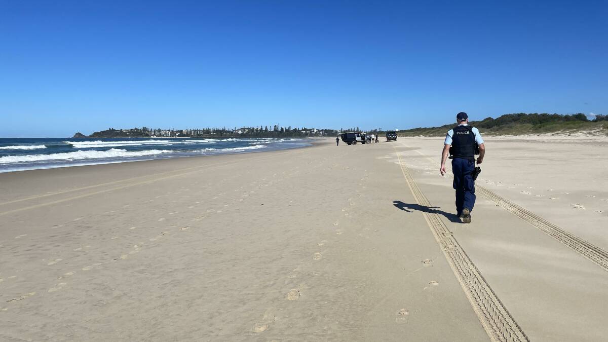 In response to the shark attack, North Shore Beach has been closed, and police are currently on-site. Picture by Emily Walker