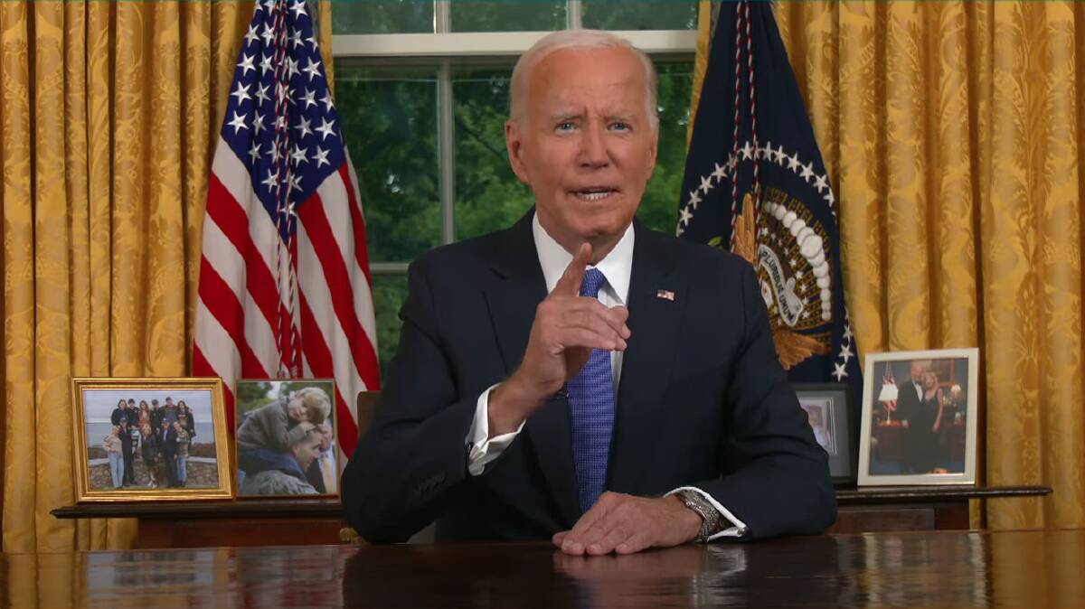 US president Joe Biden explains his reasons for not seeking a second term. Picture by The White House via Youtube