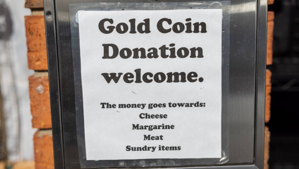 The Ngunnawal Street Pantries take gold coin donations to buy fresh and perishable food supplies such as cheese, margarine and meat for community members. Picture by Gary Ramage