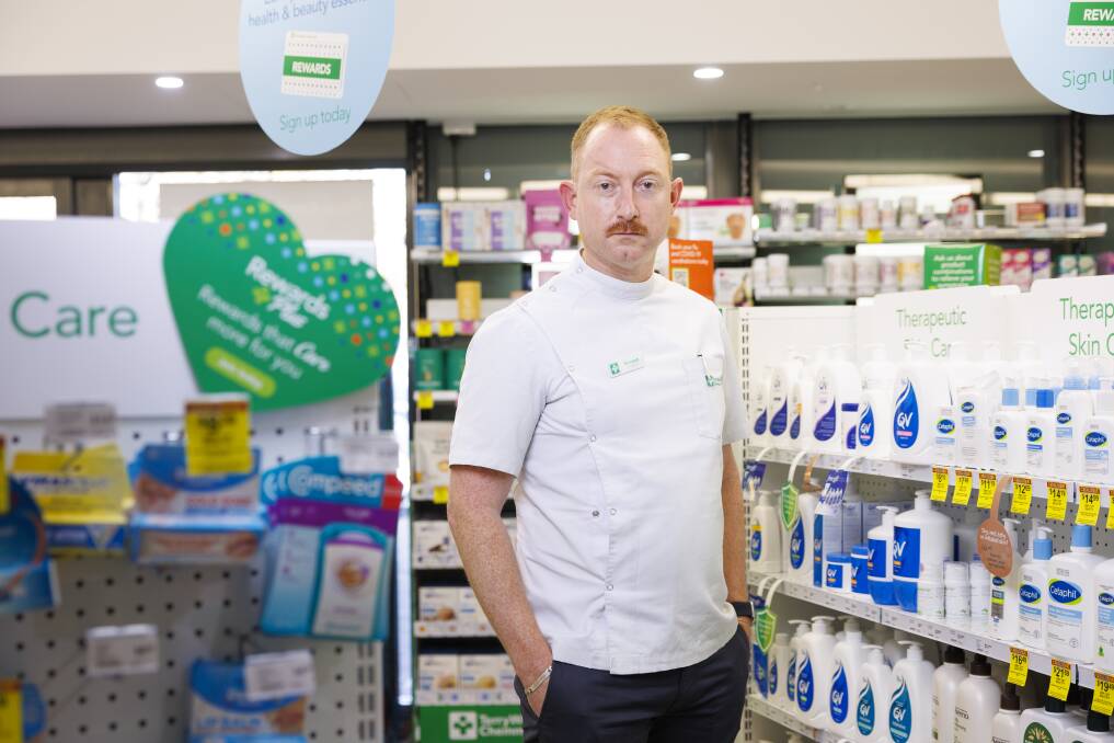  Esmond Biesiek-Wright, part-owner of TerryWhite Chemmart Ainslie, wantted more discussion arounf the federal government cutting a deal with the Greens to allow pharmacies to sell vapes without a prescription. Picture by Keegan Carroll