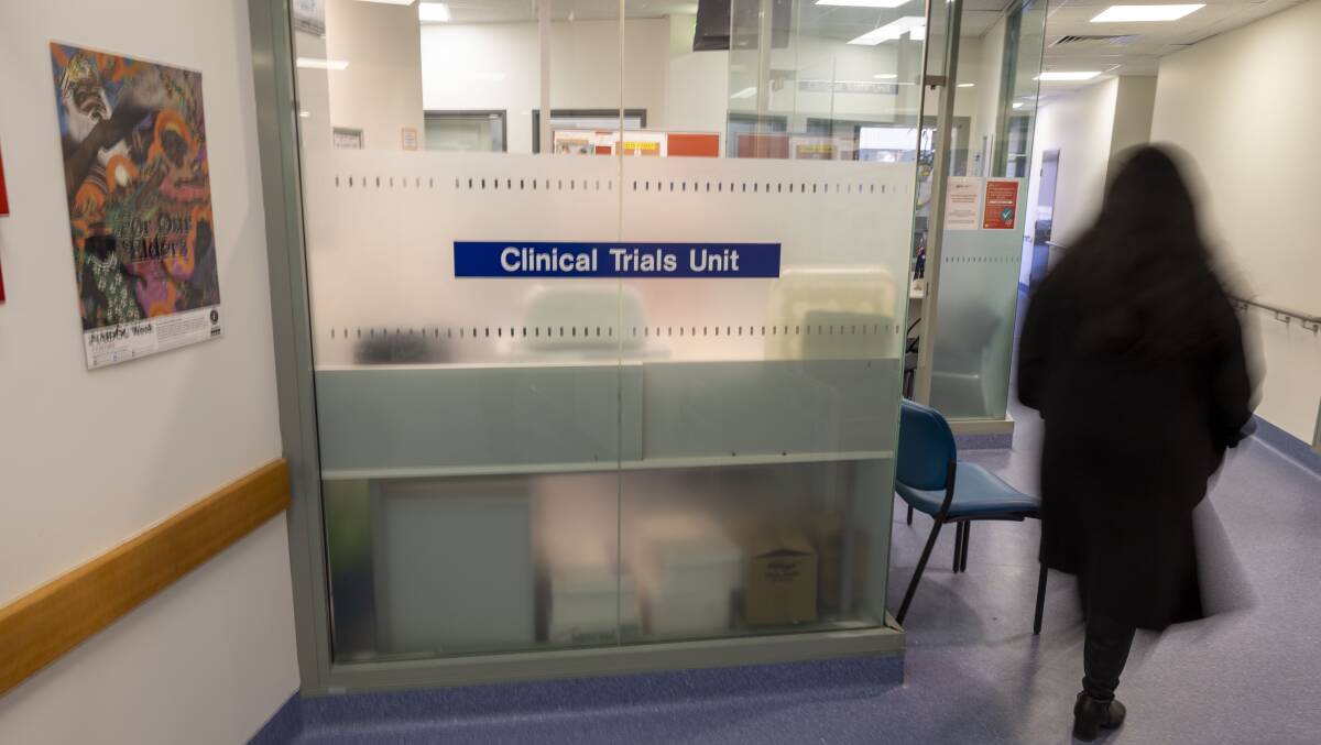 The clinical trials unit at Canberra hospital. Picture by Gary Ramage