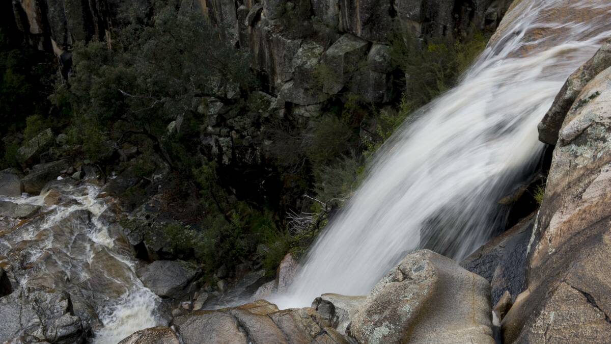 Pictured here, the 50-metre drop at Gibraltar Falls. The waterfall is about 45 kilometres from Canberra. Picture by Jay Cronan 