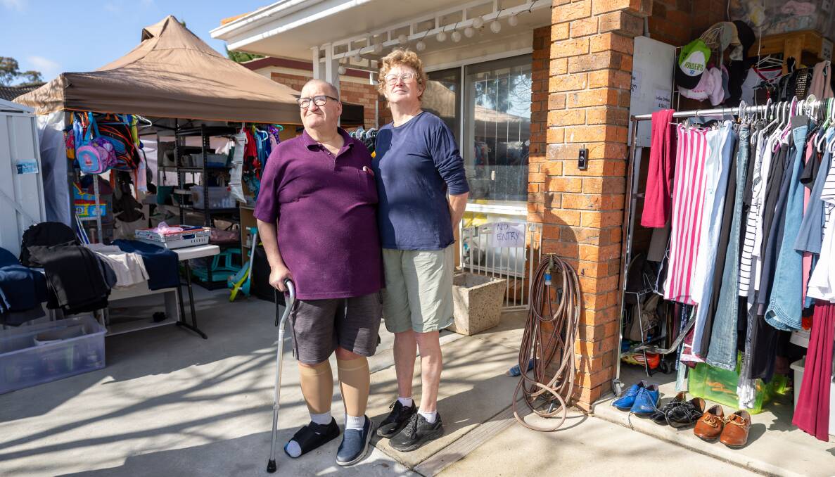 Paul and Margaret McGrath started the Ngunnawal Street Pantries in 2019 with a tub of free food otuside their home. Picture by Gary Ramage