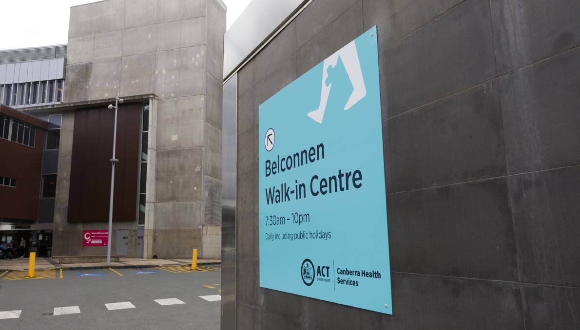 Belconnen Walk-in Centre is one of five free nurse-led clinics in Canberra. Picture by Keegan Carroll