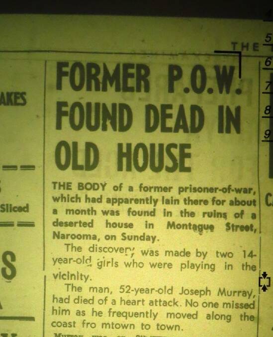 Sylvia Gauslaa also found an article in The Examiner dated January 26, 1967, about Joe Murray. Picture supplied