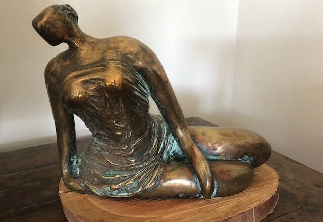 Woman Draped by Pamela Drewitt Smith, an entry in the 2022 Sculpture Bermagui exhibition. Picture by Sculpture Bermagui