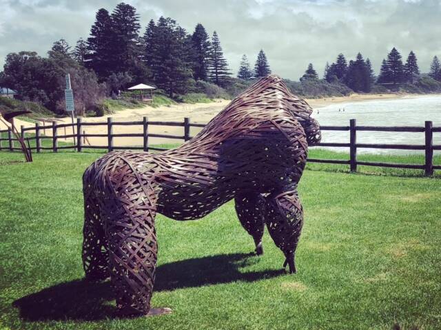 Bwindi, by Sam Anderson, one of last year's entries at Sculpture Bermagui. Picture by Sculpture Bermagui