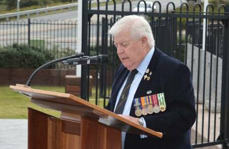 Vietnam veteran and Narooma resident Paul Naylor was the Queen's Personal Standard Bearer on her Silver Jubilee visit to Tasmania in March 1977. File picture